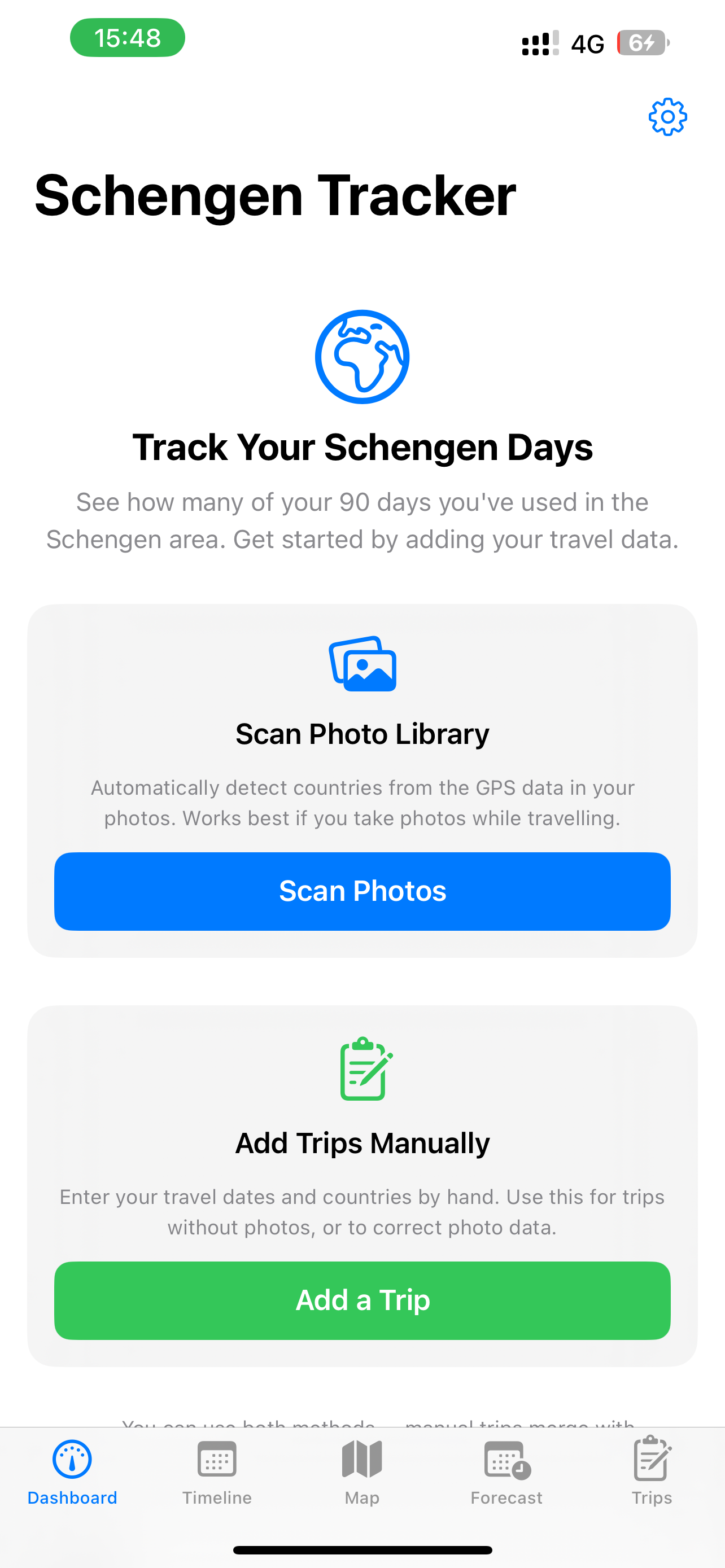 Dashboard — Scan Photos